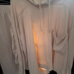 Aritzia Light Beige Knitwear. Hotshot Layering Hoodie
